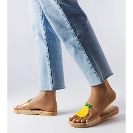 Transparenta tofflor med Foddie dekoration färglös 2