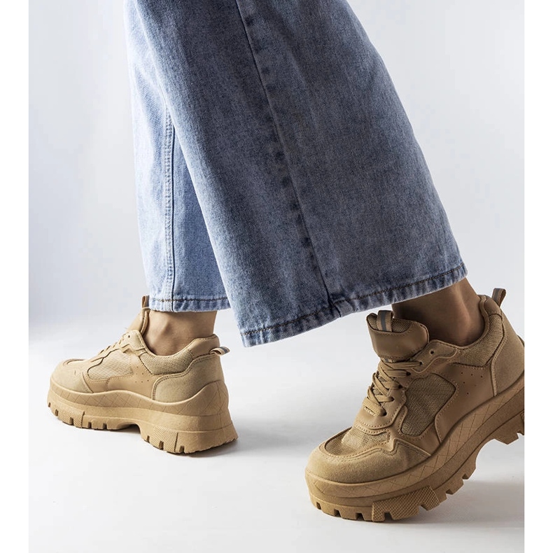 Mörkbeige chunky sneakers från Mikeladze 1