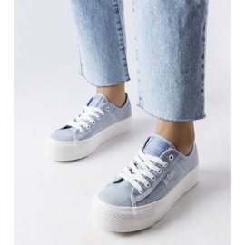 Blå sneakers Lee Cooper LCW-22-31-0891L 1