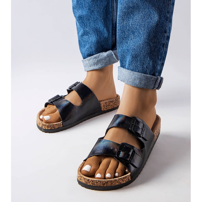 Svarta korkreglage med spännen från Lee Cooper LCW-22-35-1154L 1