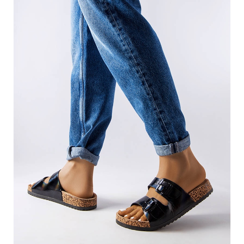 Svarta korkreglage med spännen från Lee Cooper LCW-22-35-1154L 2