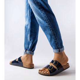 Blå kork diabilder med spännen från Lee Cooper LCW-22-35-1157L 2