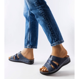 Blå ljus wedge tofflor från Oliwia 1