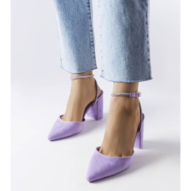Lila heel pumps från Stella violett 1