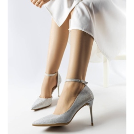 Inna Nikolina silverbrokadklackar silver- 1