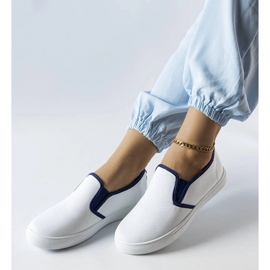 Cagliari sneakers i vitt tyg 1