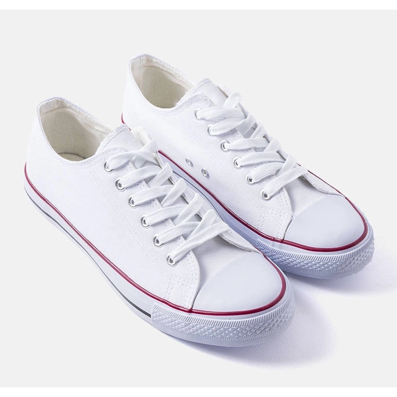 Vita klassiska Mauer-sneakers för män 1