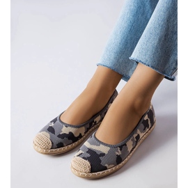 Grå slip-on espadrillor från Benedum 1