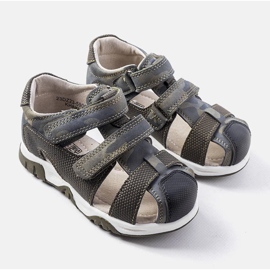 Gröna sandaler med innersula i läder från Millard 1