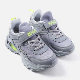 Gråa barnsneakers från Ansel 1