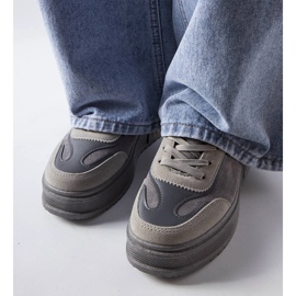 Grå platåsneakers från Fabienne 2