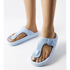 Blå platåsandaler från Moretti 1