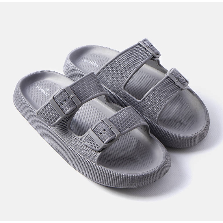 Karersee grå tofflor för män 1