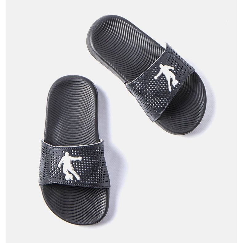 Svarta gummitofflor för barn från Aten 1