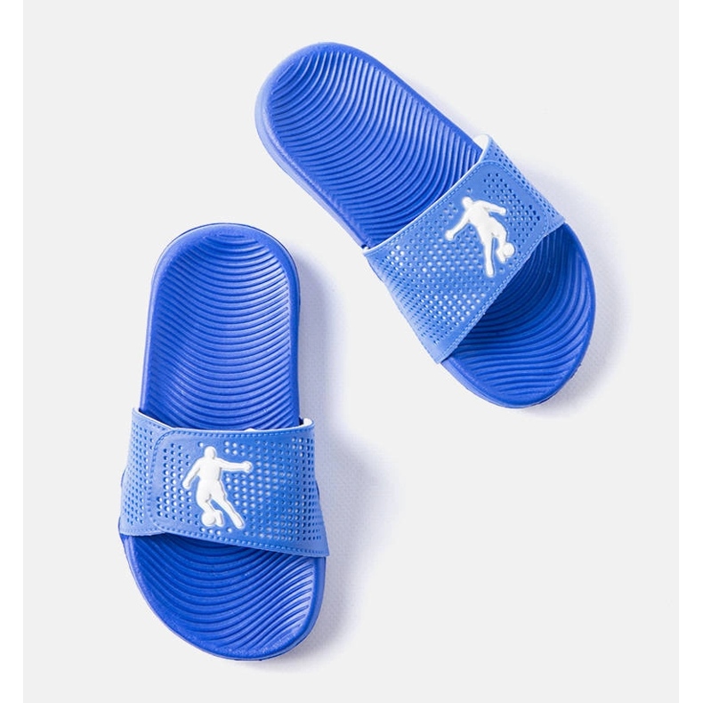 Blå gummitofflor från Aten 1