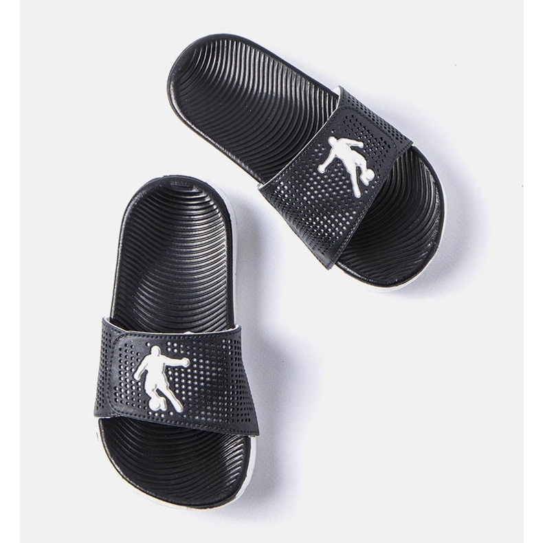 Svarta och vita gummitofflor från Aten 1