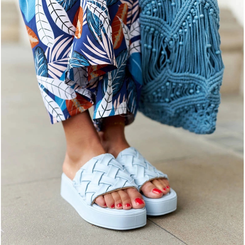 Blå platåsandaler från Esposito 1