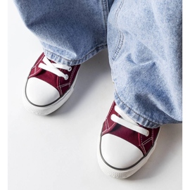 Burgundy Lee Cooper LCW-22-31-0864L sneakers röd 1