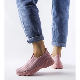 Rosa slip-on sneakers från Azalee 1