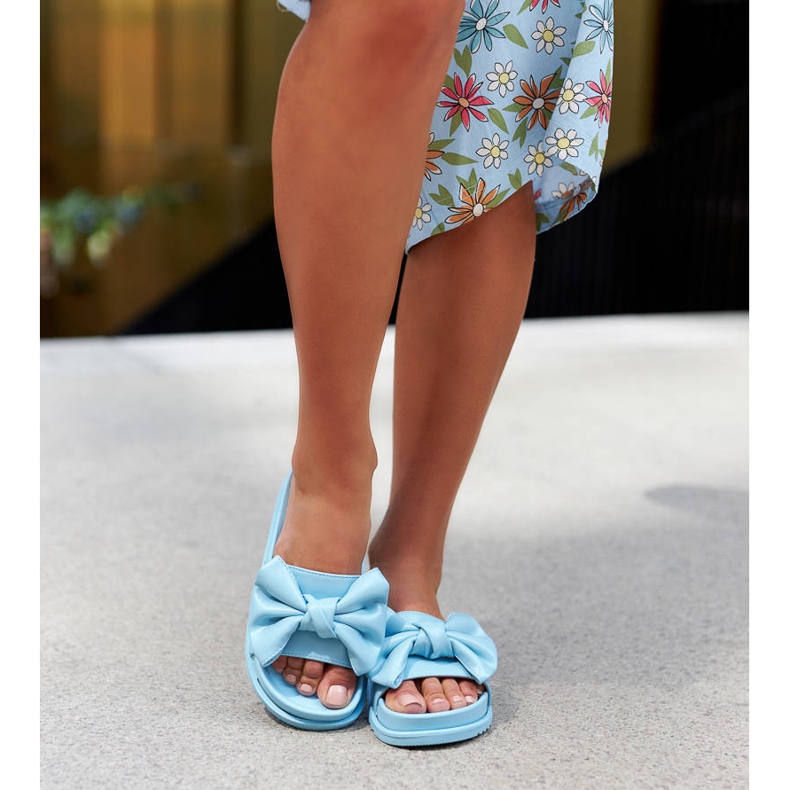 Blå reglage med rosett från Servigliano 1