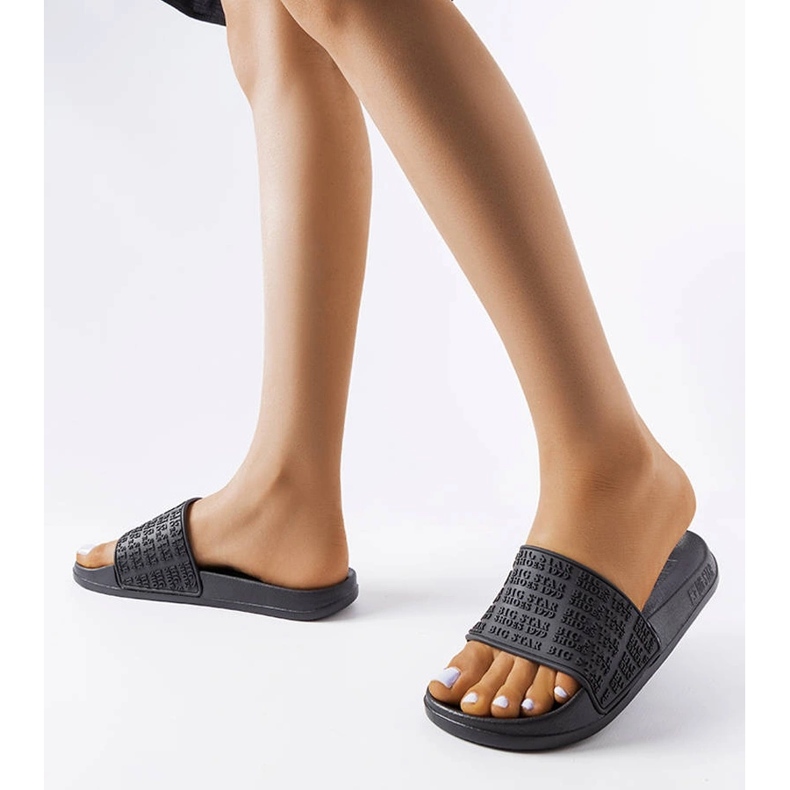 Big Star svarta tofflor LL274A147 2