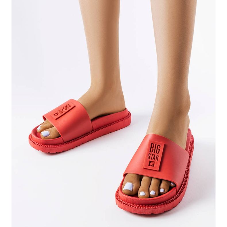 Big Star röda tofflor LL274430 1