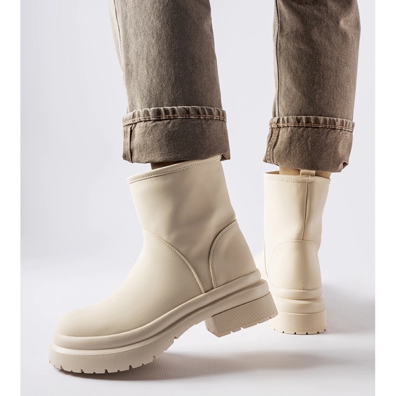 Inna Beige gummiisolerade Clotilde stövlar 1