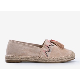 Beige espadriller med Alyana -fransar 1