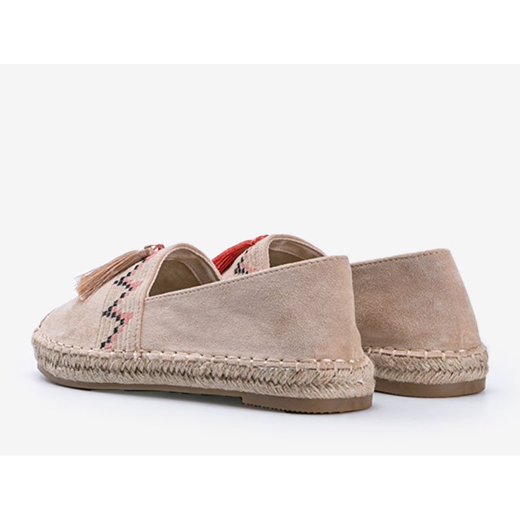 Beige espadriller med Alyana -fransar 2