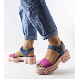 Rosa och blå Big Star sandaler LL276034 1