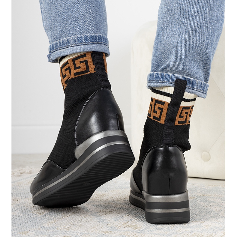 Svarta wedge sneakers Wanda 1