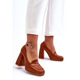 Sweet Shoes Camel Alisa högklackade pumpar brun 4