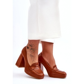 Sweet Shoes Camel Alisa högklackade pumpar brun 2