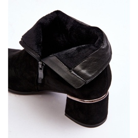 PE1 Mocka damskor med hög klack Svart Mebassa 2