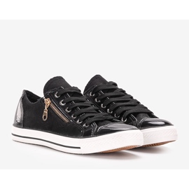 Pirkko svarta sneakers för män 1