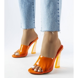 Orange transparenta diabilder från Clichy 1