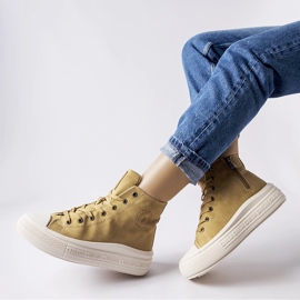 Mörkbeige varma sneakers Big Star MM274026 1
