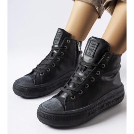 Svarta isolerade sneakers Big Star MM274023 1