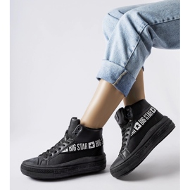 Svarta isolerade sneakers Big Star MM274010 1