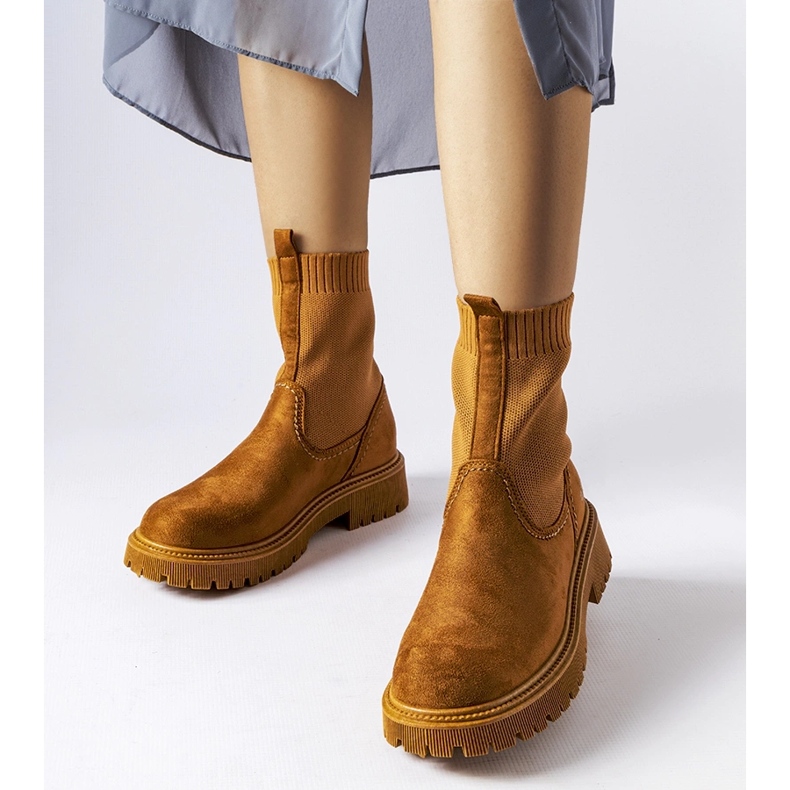 Bruna stövlar i ekomocka Big Star MM274541 1