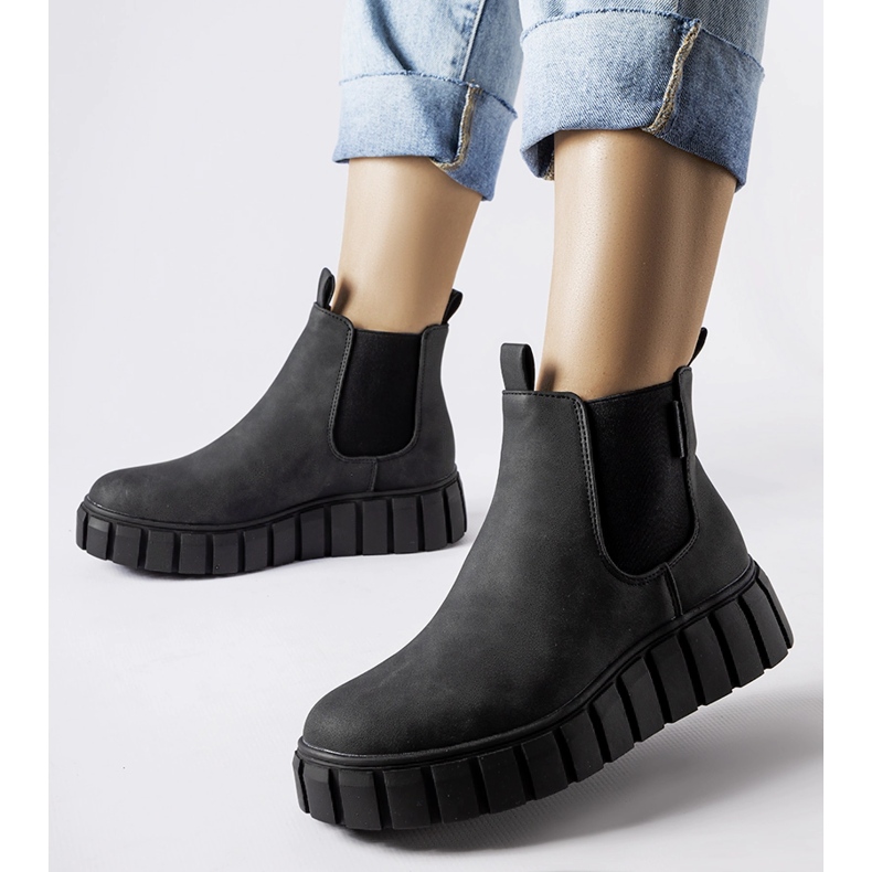 Black Big Star MM274324 slip-on ankelboots svart 1