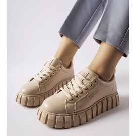 Beige sneakers Big Star MM274618 1