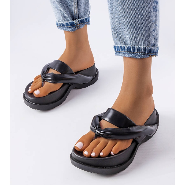 BM Svarta platåsandaler från Lachapelle 1