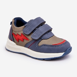 News Sportskor med kardborreband för barn Blå Hemmani 1