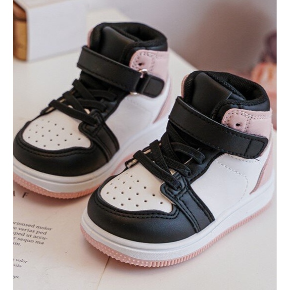 Höga barnsportskor Vita och Rosa Teredite 2