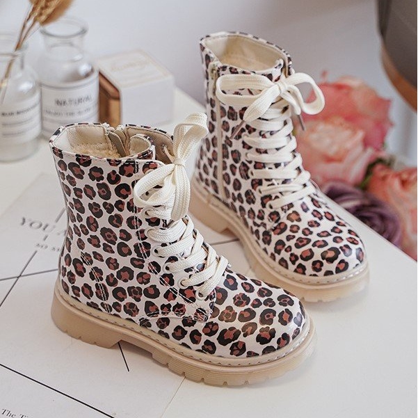 Isolerade barnstövlar med dragkedja, Beige och brun Dolida 1