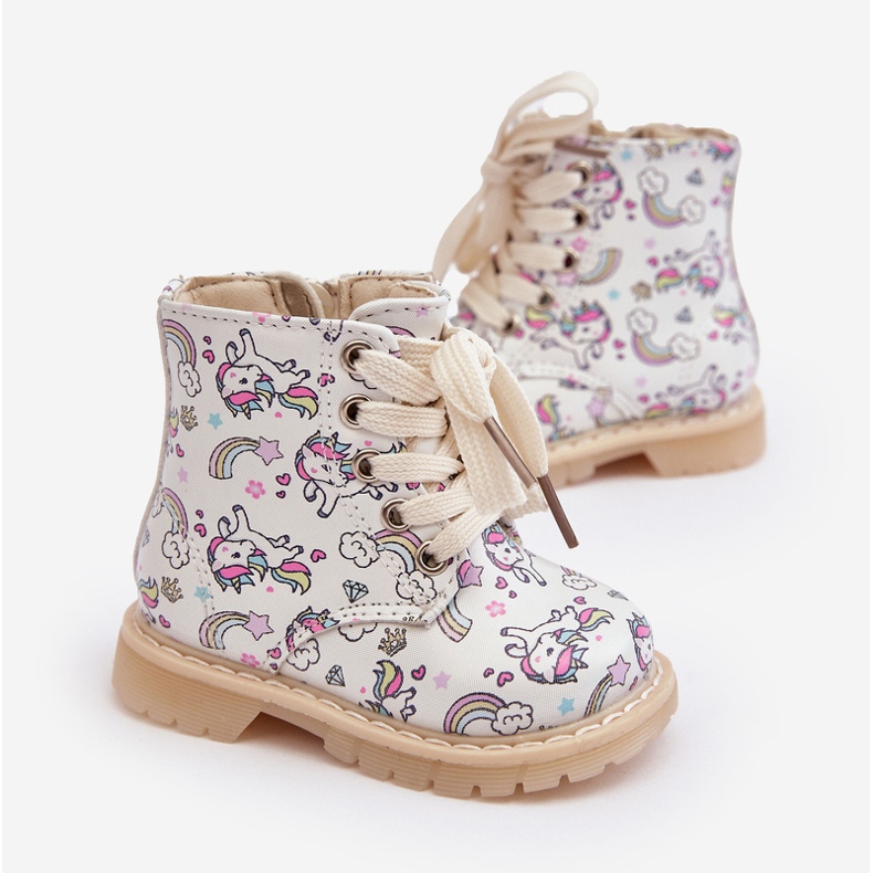 Isolerade barnstövlar med dragkedja, Beige Dolida 1