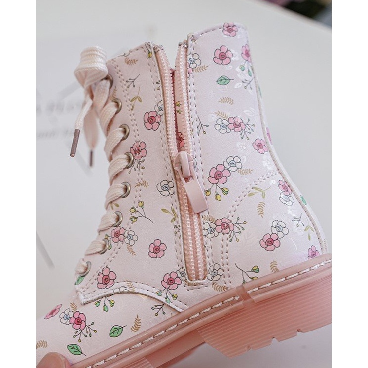 Isolerade barnstövlar med dragkedja, rosa Dolida 1