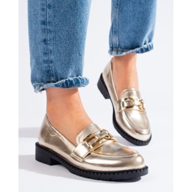 Shelovet guldskor för kvinnor gyllene 1