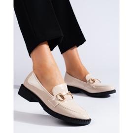 Patentbeige eleganta Shelovet loafers 1